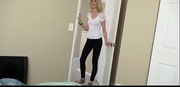 Sexy Blonde Step-sister Haley Reed Gives Great Blowjob In Pov